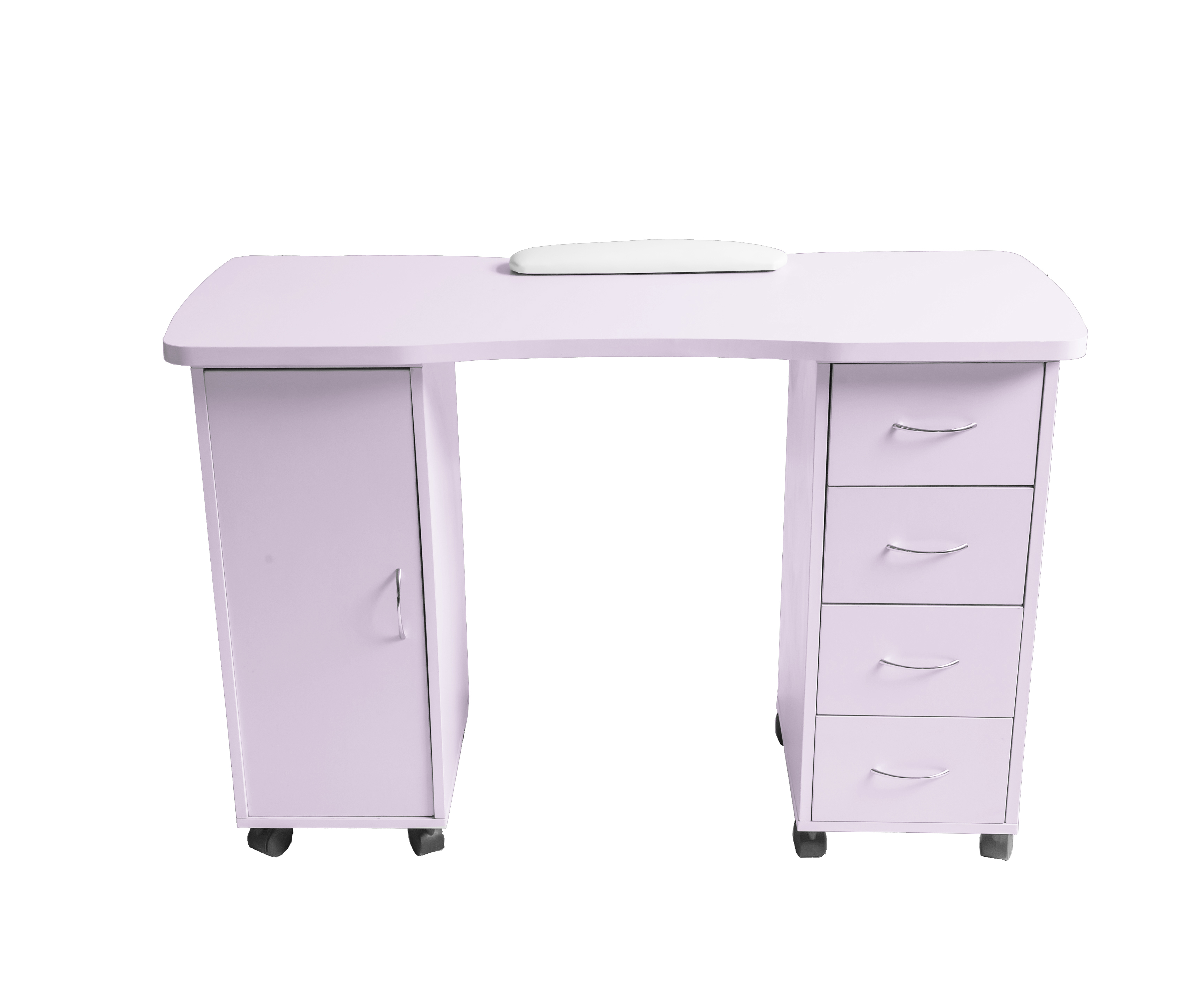 Barberpub Purple Manicure Nail Table Station Spa Salon Beauty Equipment