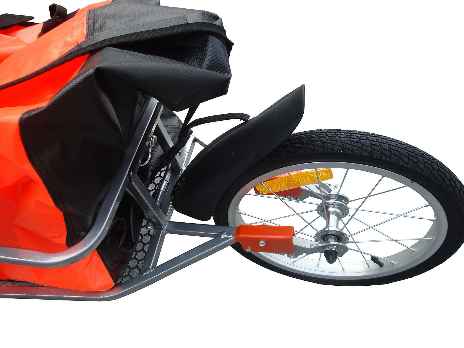 Single wheel bicycle bike cargo trailer cart Large carrier Bag 0040RB eBay