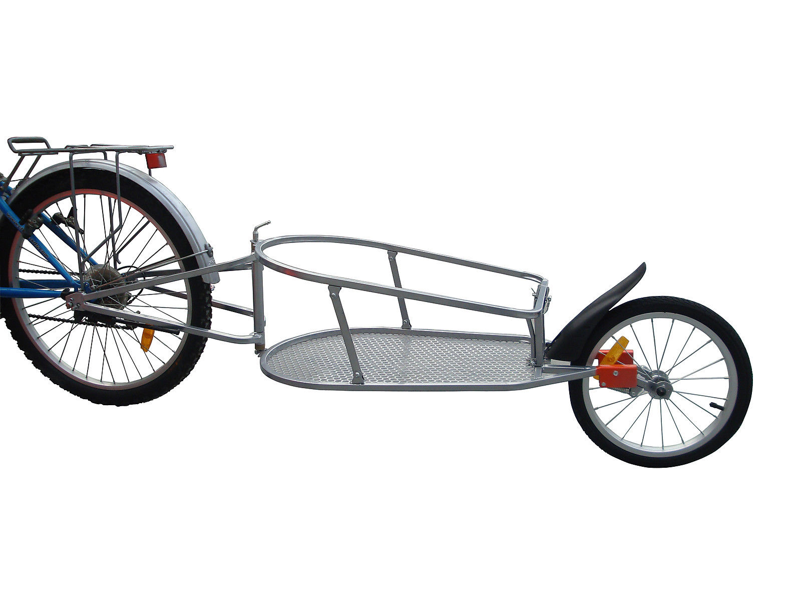 Single wheel bicycle bike cargo trailer cart Large carrier