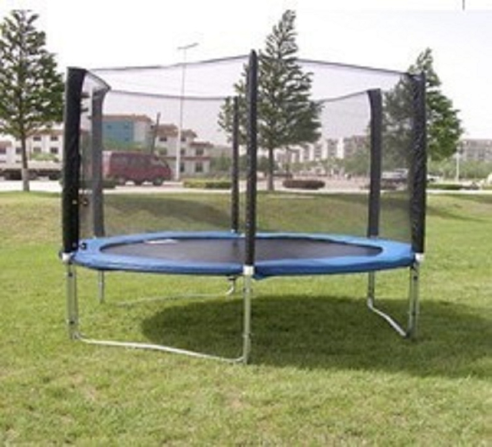 Exacme 8 FT Trampoline W Safety PAD Enclosure NET ALL IN ONE Combo eBay