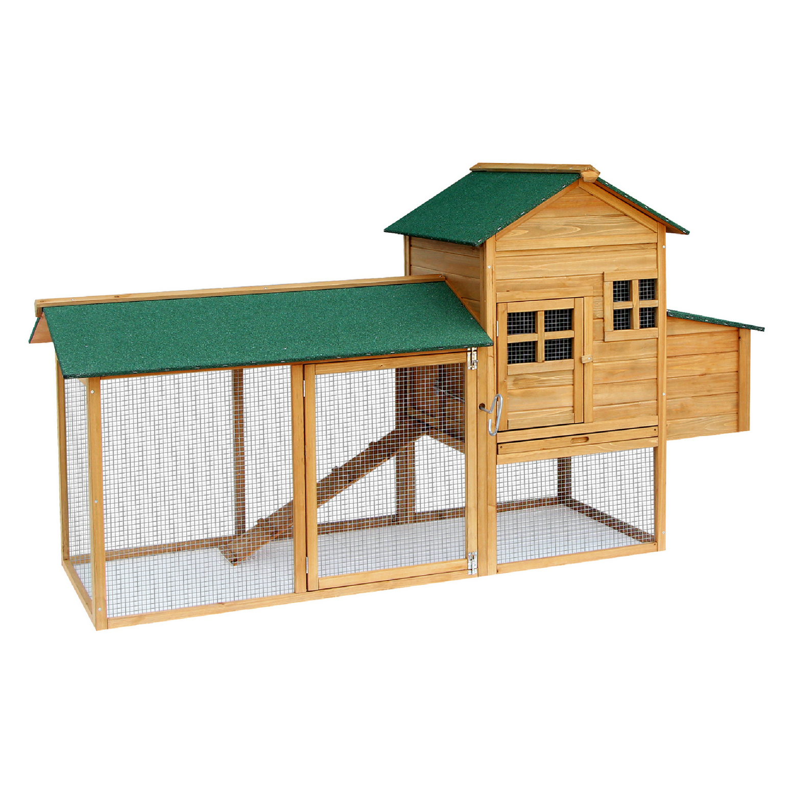 Lovupet Hühnerstall Kaninchenstall Hühnerhaus 2 Ebenen Outdoor