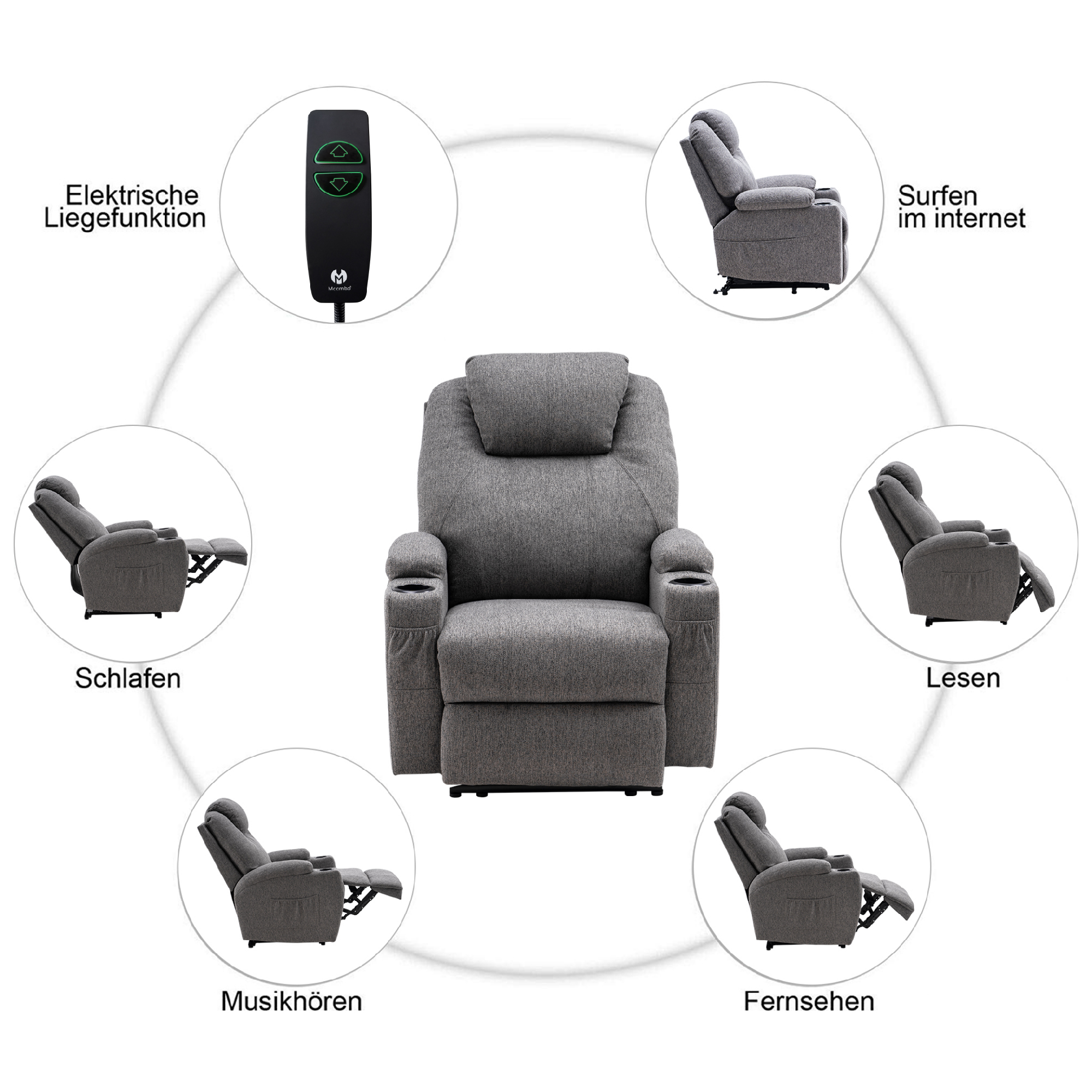 sessel mit vibration XROCKER XRocker Gaming Sessel rot 2 Lautsprecher/Vibration/Bluetooth main image 0